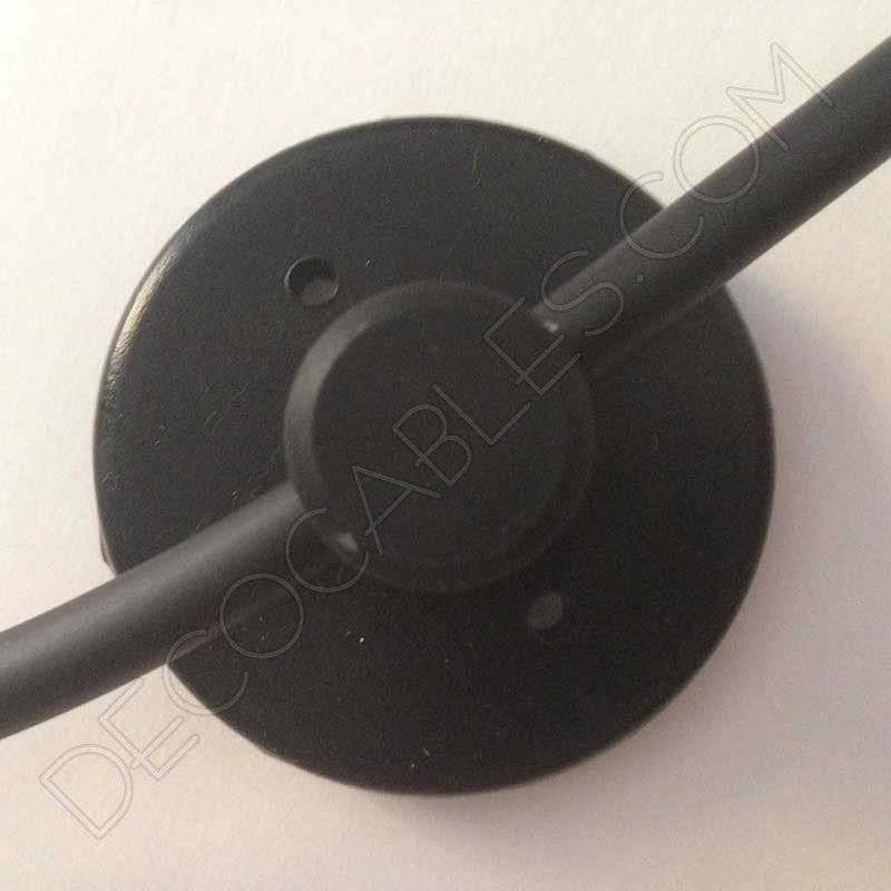 Sujeción de silicona para cables en color negro Sujeción de silicona para cables en color negro