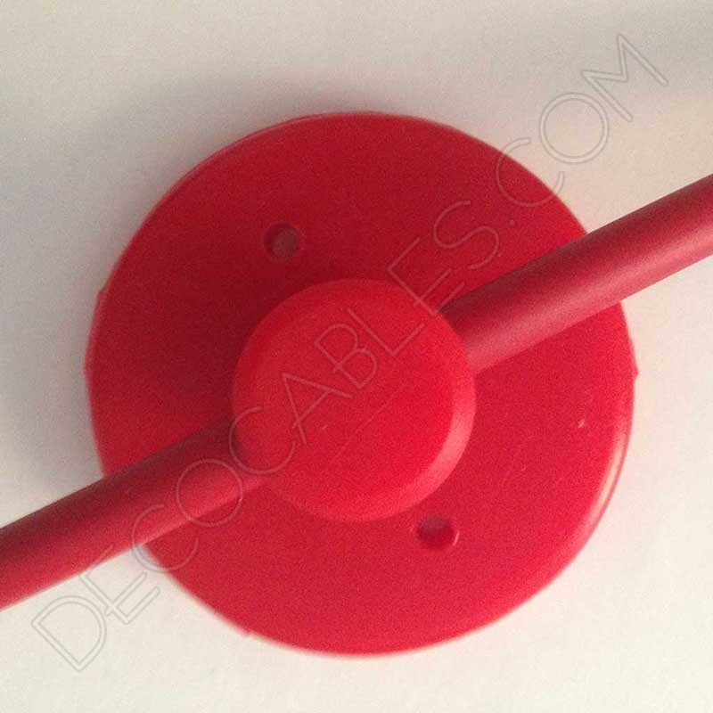 Sujeción de silicona para cables en color rojo Sujeción de silicona para cables en color rojo