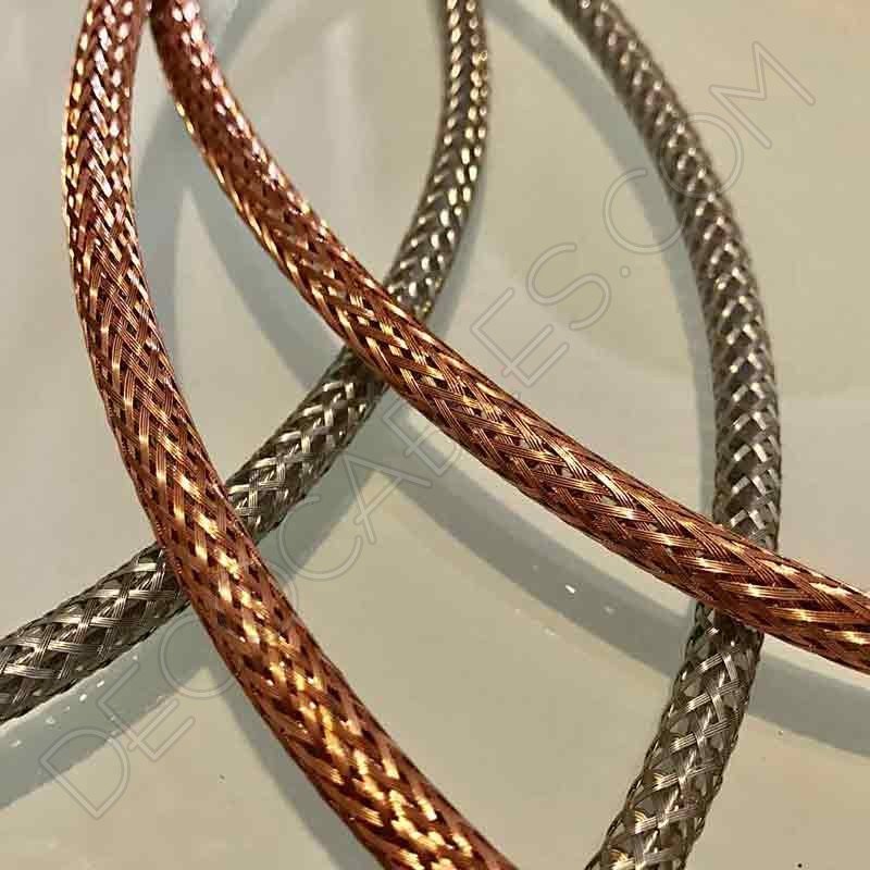 Cable malla metálica cobre y plata Cable malla metálica cobre y plata