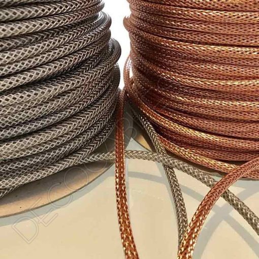 Cable malla metálica cobre y plata