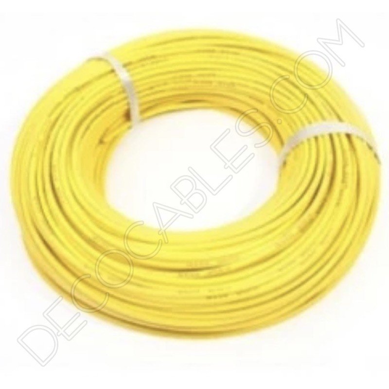 Cable eléctrico de silicona amarillo Cable eléctrico de silicona amarillo