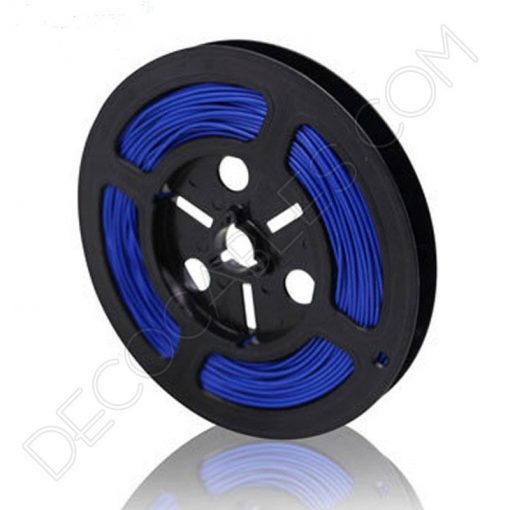 Cable eléctrico de silicona azul