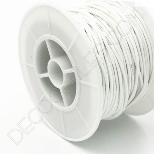 Cable eléctrico de silicona blanco