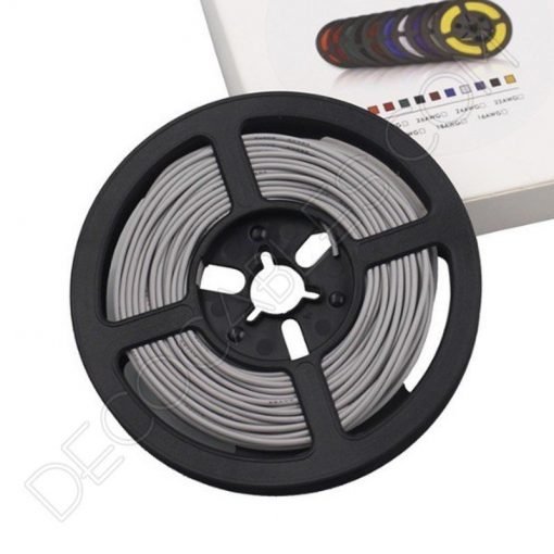 Cable eléctrico de silicona gris