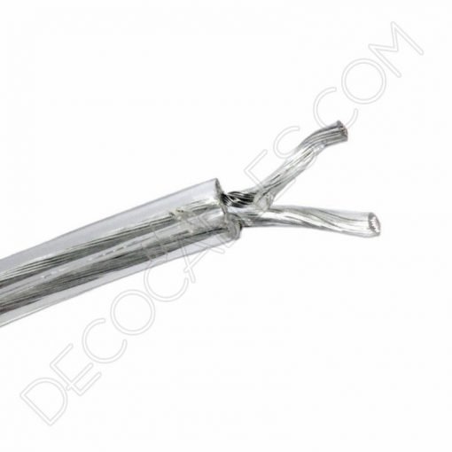 Cable eléctrico de silicona transparente