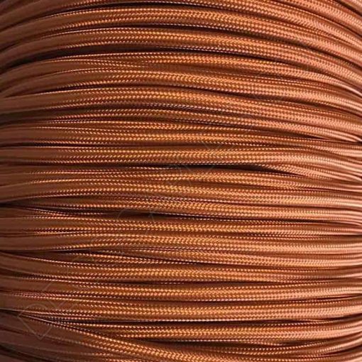 Cable de tela marrón claro