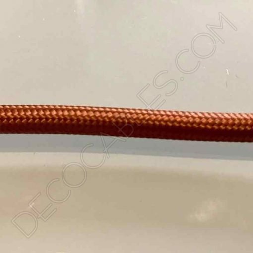 Cable de tela marrón claro