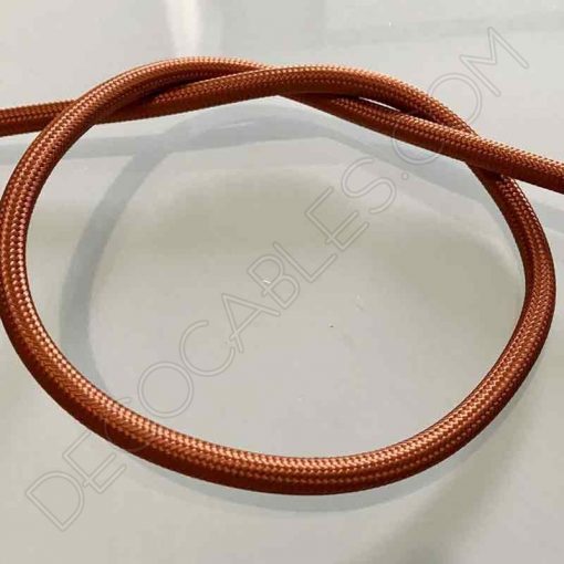 Cable de tela marrón claro