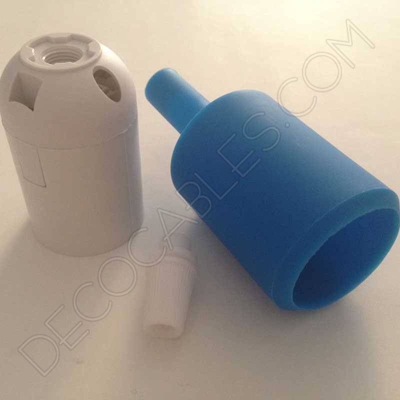 Portalámpara de silicona color azul Portalámpara de silicona color azul