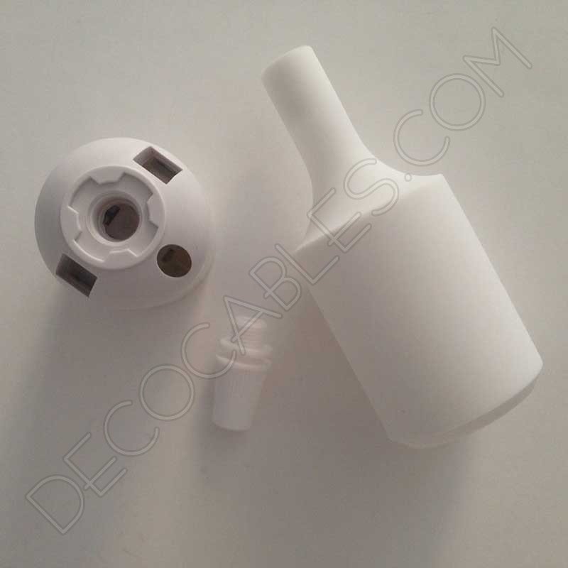 Portalámpara de silicona color blanco Portalámpara de silicona color blanco