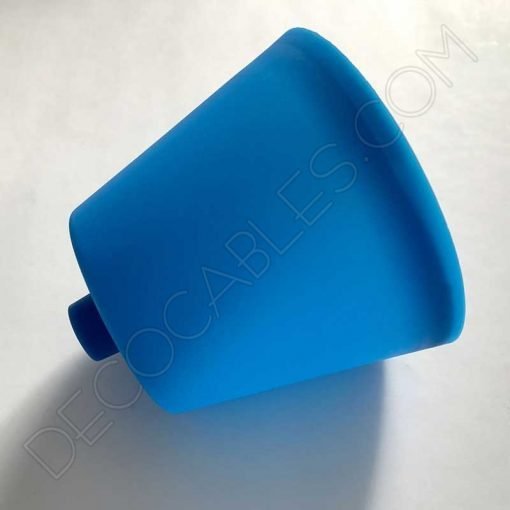 Florón de silicona para lámpara color azul