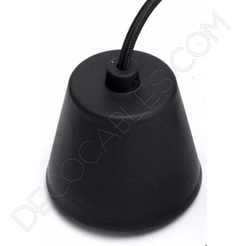 Florón de silicona para lámpara color negro Florón de silicona para lámpara color negro