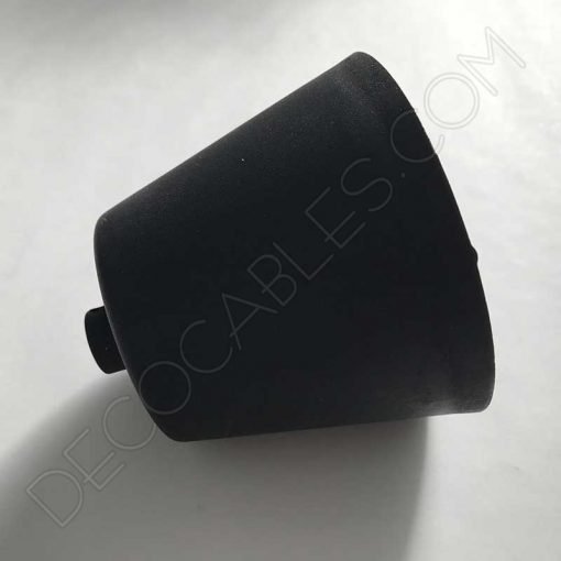 Florón de silicona para lámpara color negro