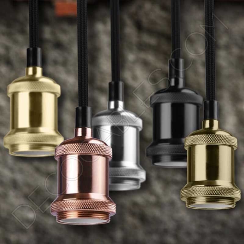 Portalámparas Vintage serie oro Portalámparas Vintage serie oro