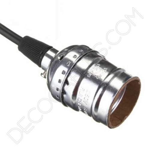 Portalámparas de latón (varios colores) 13 Portalámparas Vintage de latón en color cromado