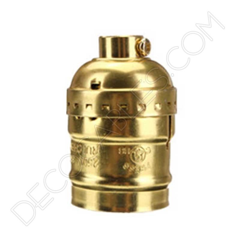 Portalámparas Vintage de latón en color dorado Portalámparas Vintage de latón en color dorado