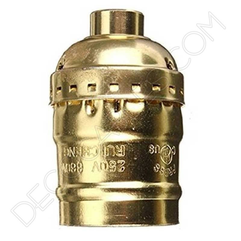 Portalámparas Vintage de latón en color dorado Portalámparas Vintage de latón en color dorado