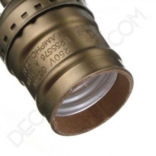 Portalámparas de latón (varios colores) 4 Portalámparas Vintage de latón en color oro viejo