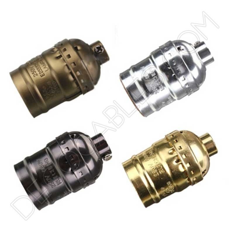 Portalámparas Vintage de latón en varios colores Portalámparas Vintage de latón en varios colores