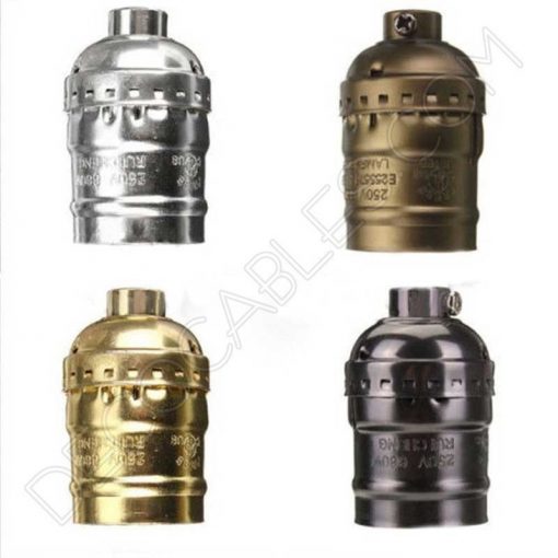 Portalámparas Vintage de latón en varios colores