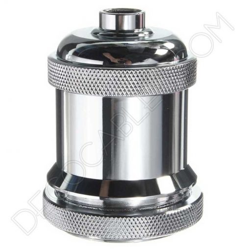 Portalámparas vintage metálico serie Oro 19 Portalámparas vintage metálico para pantalla serie Oro varios color Cromado