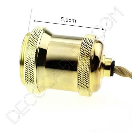 Portalámparas vintage metálico serie Oro 18 Portalámparas vintage metálico para pantalla serie Oro varios color Dorado