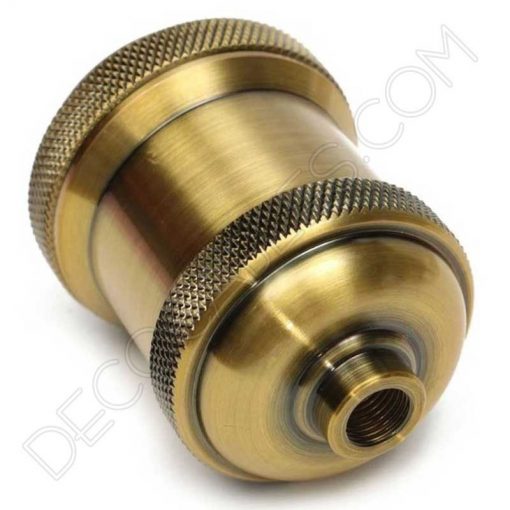 Portalámparas vintage metálico serie Oro 8 Portalámparas vintage metálico para pantalla serie Oro varios color oro envejecido