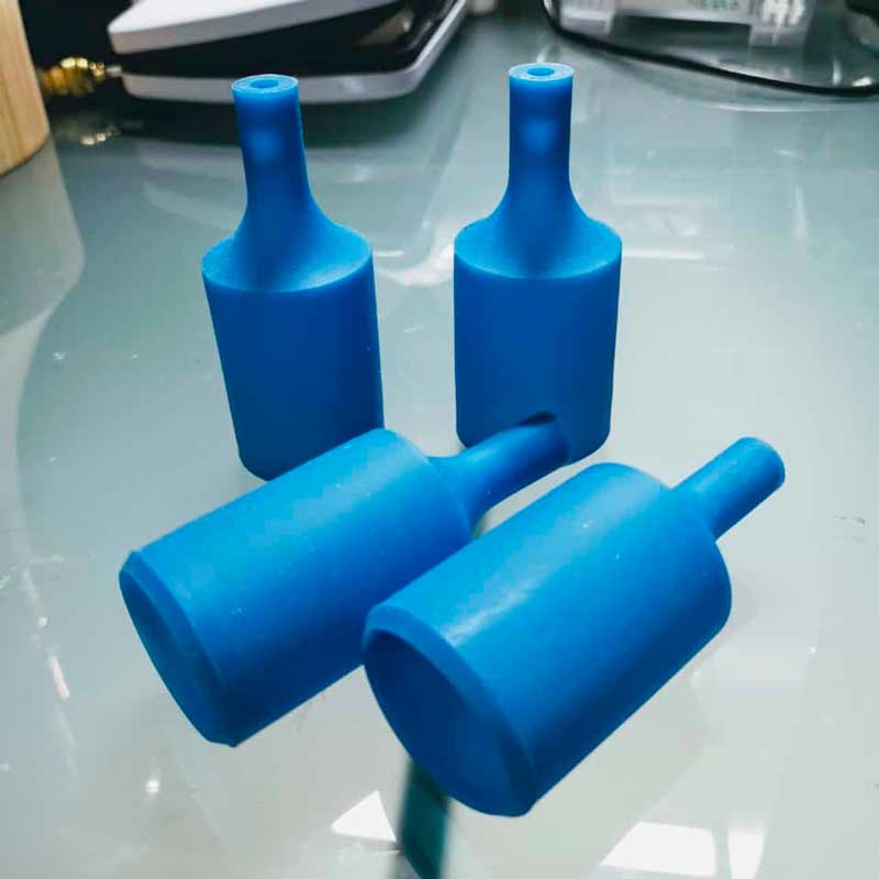 Portalámparas de silicona azul Portalámparas de silicona azul