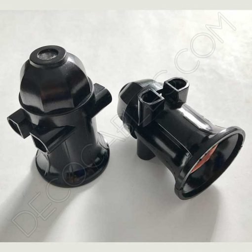 Portalámparas doble enchufe conexión directa al cable