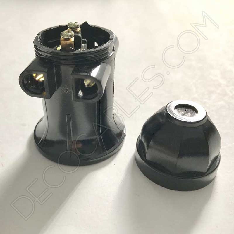 Portalámparas doble enchufe conexión directa al cable Portalámparas doble enchufe conexión directa al cable