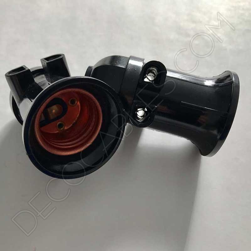 Portalámparas doble enchufe conexión directa al cable Portalámparas doble enchufe conexión directa al cable