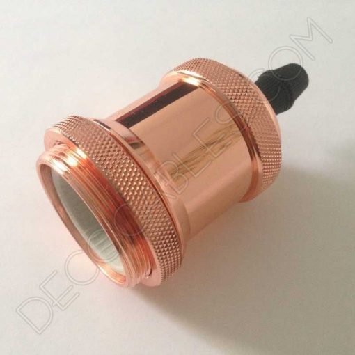 Portalámparas vintage metálico serie Oro 5 Portalámparas vintage metálico para pantalla serie Oro color cobre