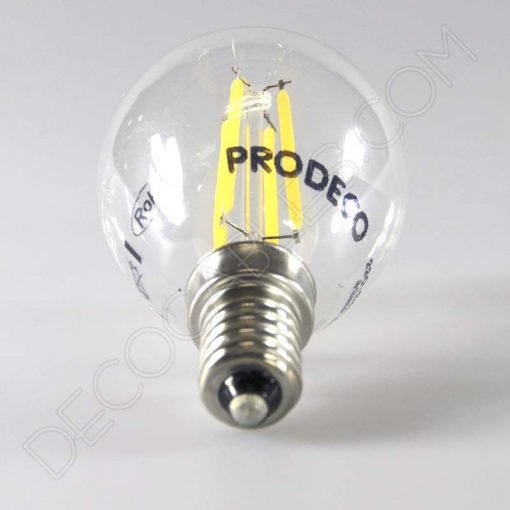 Bombilla de filamento led esférica casquillo E14