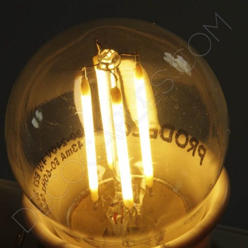 Bombilla de filamento led esférica casquillo E14