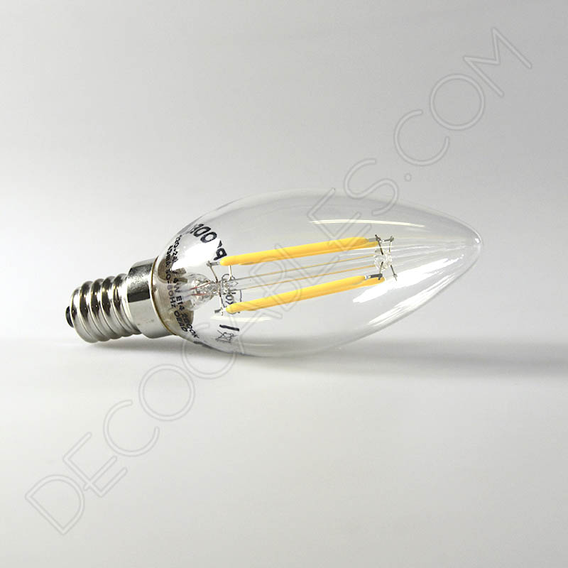 Bombilla Vela de filamento led casquillo E14 Bombilla Vela de filamento led casquillo E14