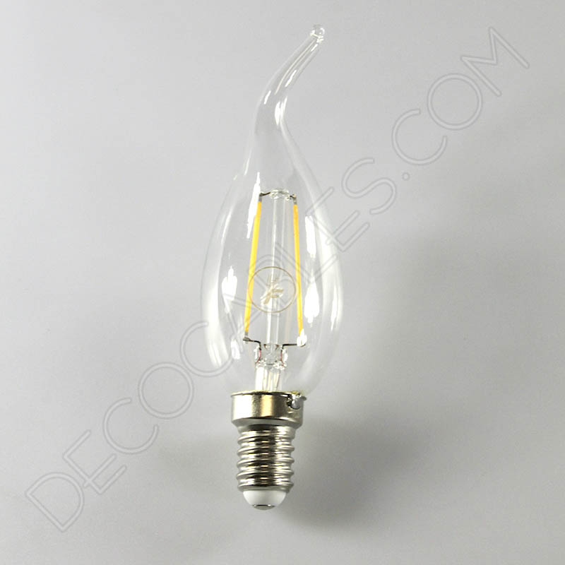 Bombilla Vela Pico de filamento led casquillo E14 Bombilla Vela Pico de filamento led casquillo E14