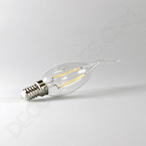 Bombilla Vela Pico de filamento led casquillo E14