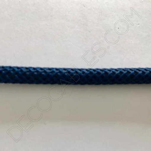 Cable textil eléctrico efecto cuero (Azul oscuro) 5 Cable eléctrico efecto cuero azul oscuro