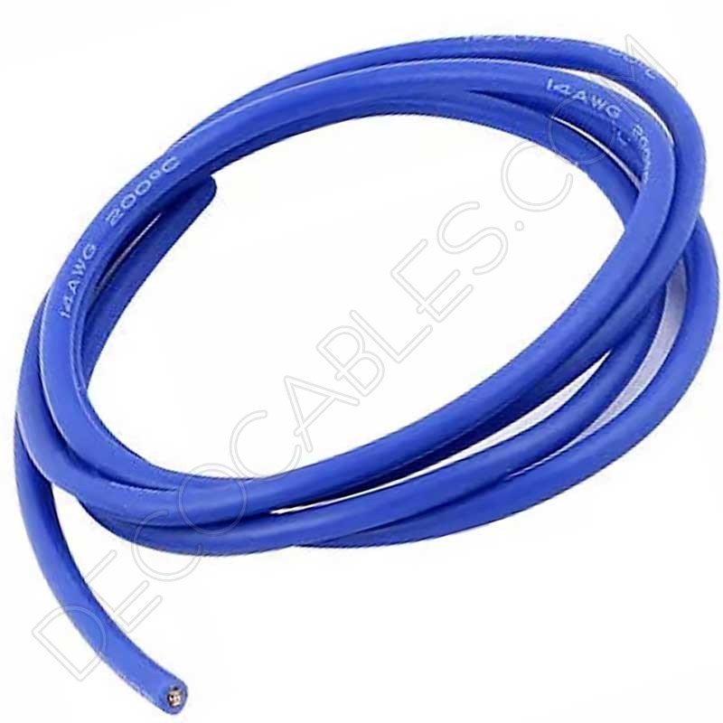 Cable eléctrico decorativo de silicona azul Cable eléctrico decorativo de silicona azul