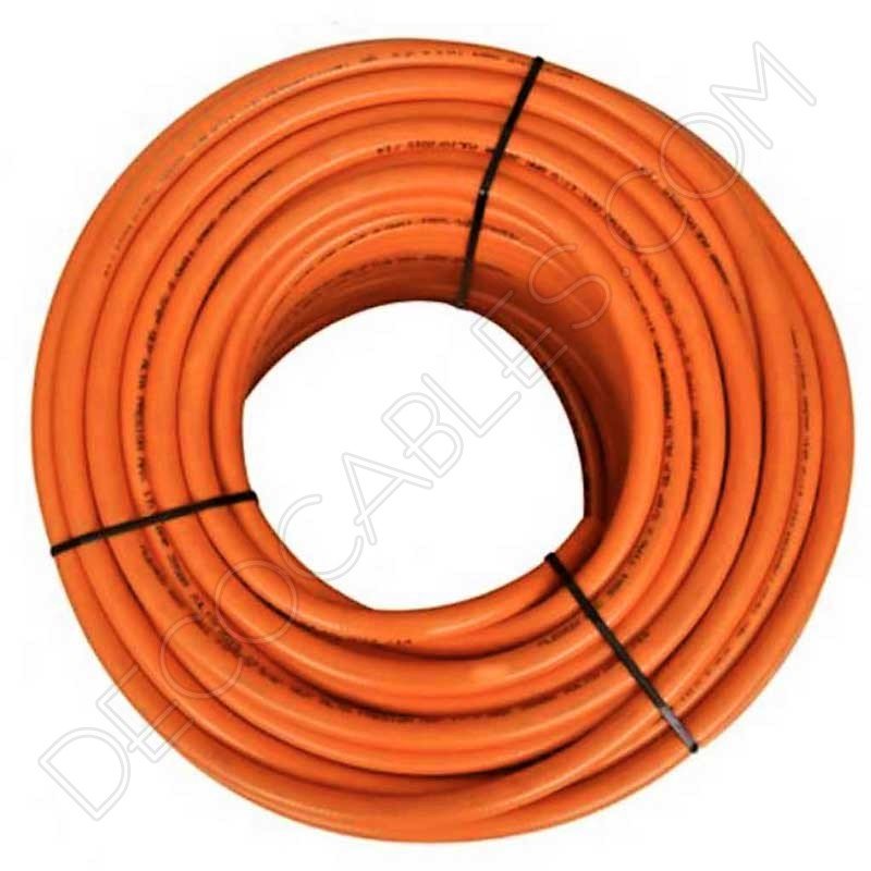 Cable eléctrico decorativo de silicona naranja Cable eléctrico decorativo de silicona naranja