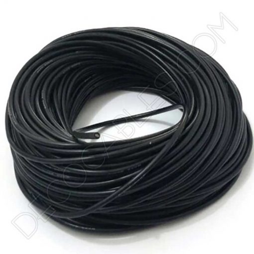 Cable eléctrico decorativo de silicona negro