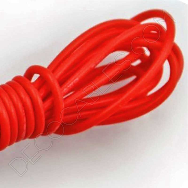 Cable eléctrico decorativo de silicona rojo Cable eléctrico decorativo de silicona rojo