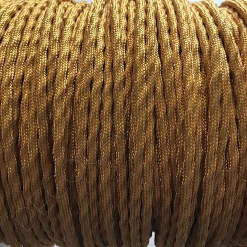 Cable decorativo semi trenzado color dorado