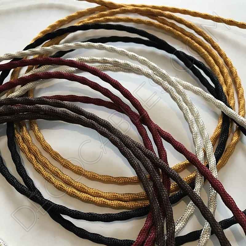 Cable decorativo semi trenzado varios colores Cable decorativo semi trenzado varios colores