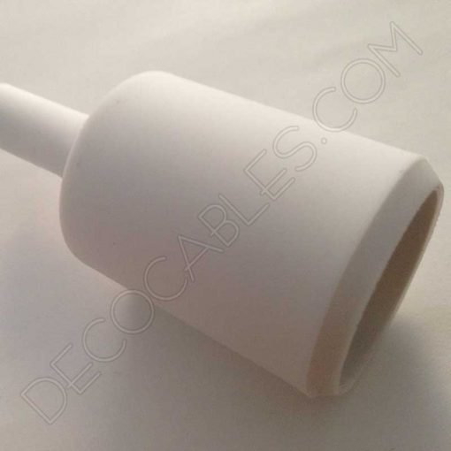 Portalámpara de silicona color blanco