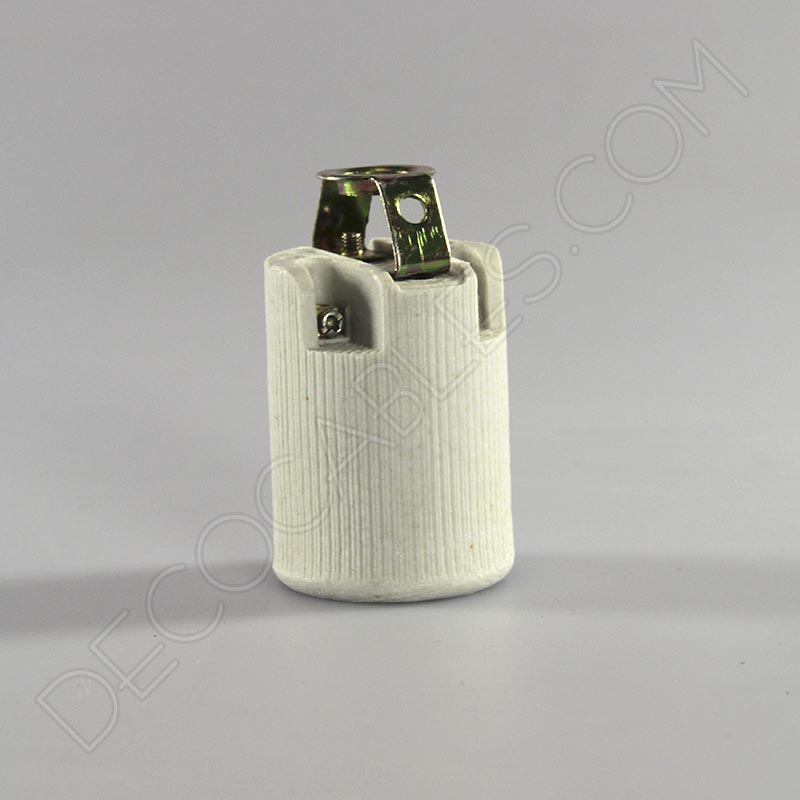 Portalámparas de porcelana casquillos E27 y E14 Portalámparas de porcelana casquillos E27 y E14