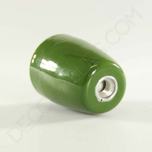 Portalámparas cerámico E27 (Varios colores) 4 Portalámparas de cerámica en color verde