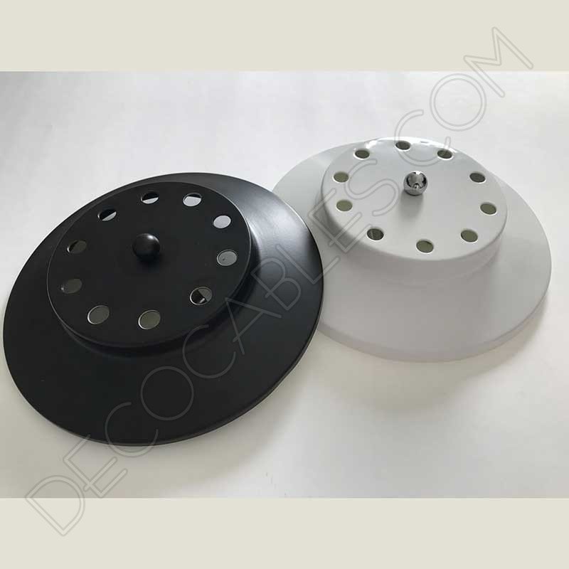 Soporte para lampara araña de techo blanco 10 salidas Soporte para lampara araña de techo blanco 10 salidas