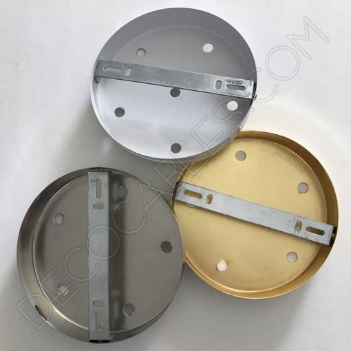 Soporte de techo metálico grande para lámpara 6 orificios (varios colores) 11 Soporte de techo grande 6 agujeros varios colores