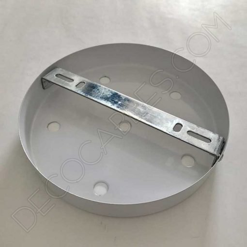 Soporte de techo metálico grande para lámpara 6 orificios (varios colores) 9 Soporte de techo grande 6 agujeros blanco